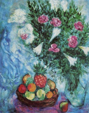 Marc Chagall Painting - Frutas y Flores contemporáneo Marc Chagall